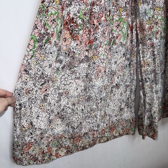 Free People Multicolor Floral Wide Leg Pants - Picture 2 of 6
